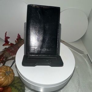 Christian Dior Black Leather Card Walllet